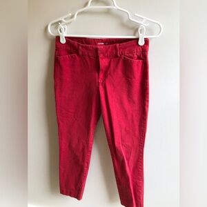 Old Navy Cropped Pixie Ankle Pants Women’s Size 4 RED